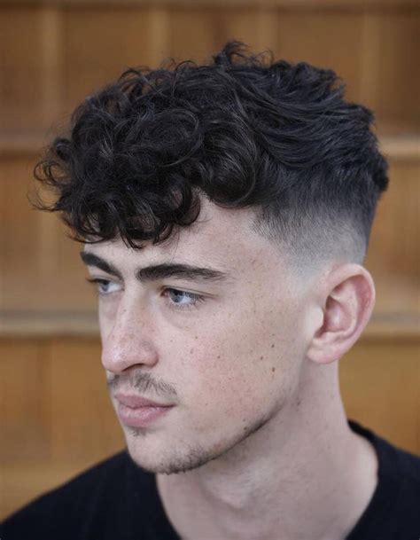 Front Curls With Side Fade Heres An Undercut With A Quiff Of Long Curls At The Front The