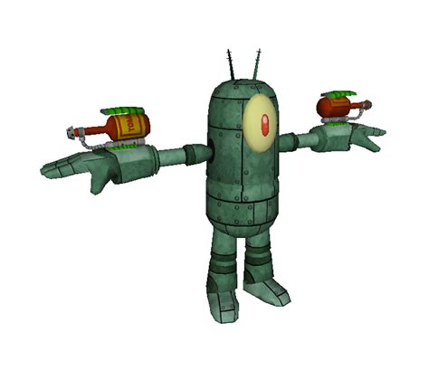 Xbox 360 Spongebob Heropants Plankton Robot The Models Resource