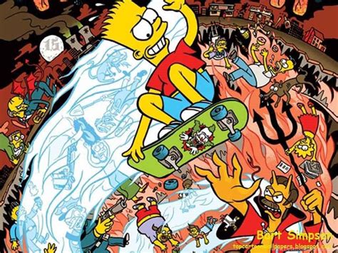 Dope Bart Simpson Skating Wallpapers On Wallpaperdog