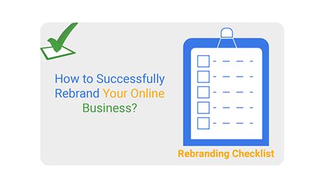 Rebranding Checklist How To Successfully Rebrand Your Online Business