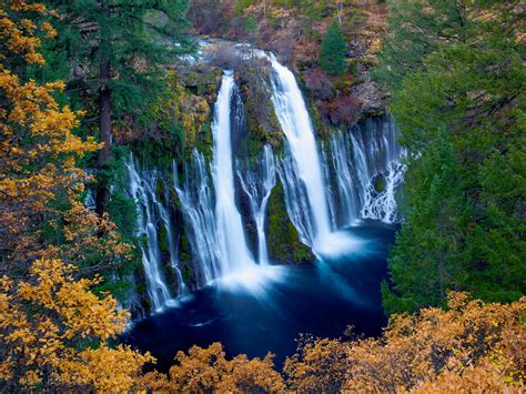 Burney Falls Late Autumn Burney Falls California Waterfalls Waterfall