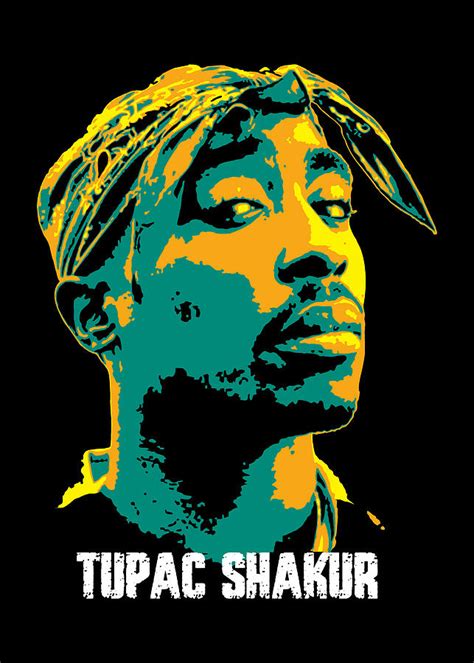 Tupac Shakur Tupac Amaru Shakur V6 Digital Art By Taurungka Graphic