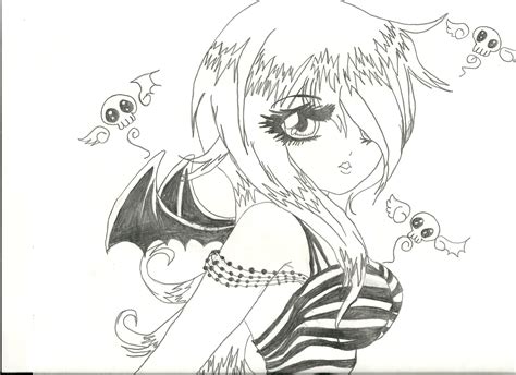 Anime Demon Girl10000000303801 2333×1695 Anime Drawing