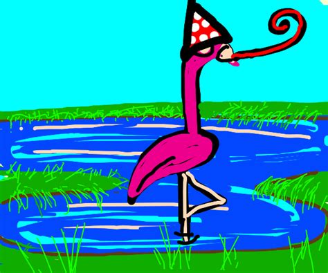 Flamingo Party Drawception