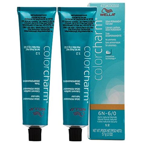 Wella Color Charm Demi-Permanent Haircolor 6N Dark Natural ...