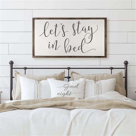 Lets Cuddle Sign Farmhouse Decor Bedroom Rustic Wall Decor For Bedroom