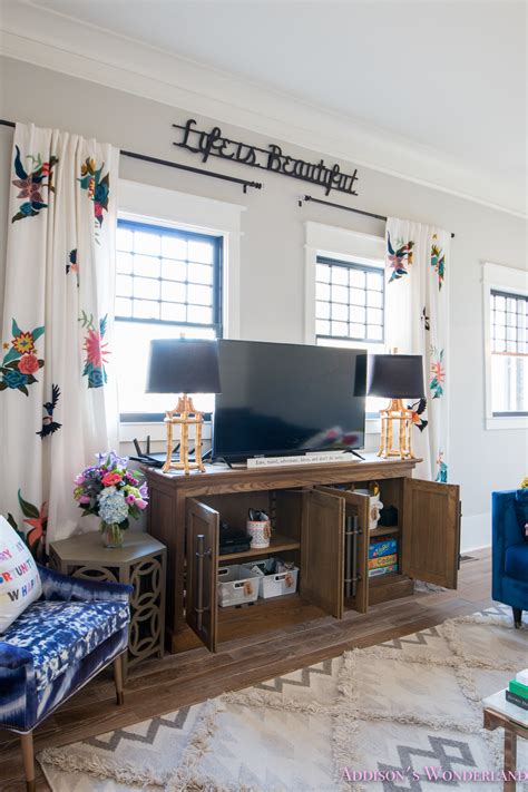 Check spelling or type a new query. Our Cozy & Colorful Family Room TV Cabinet Organization!