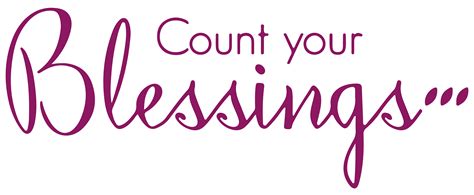 Count Your Blessings Vinyl Decal Sticker Quote Large Purple