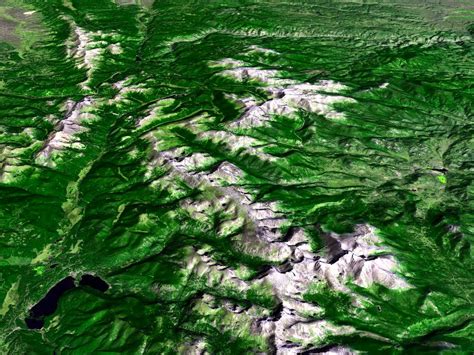 2400 X 1800 2mb Satellite Image Of Rocky Mountain National Park