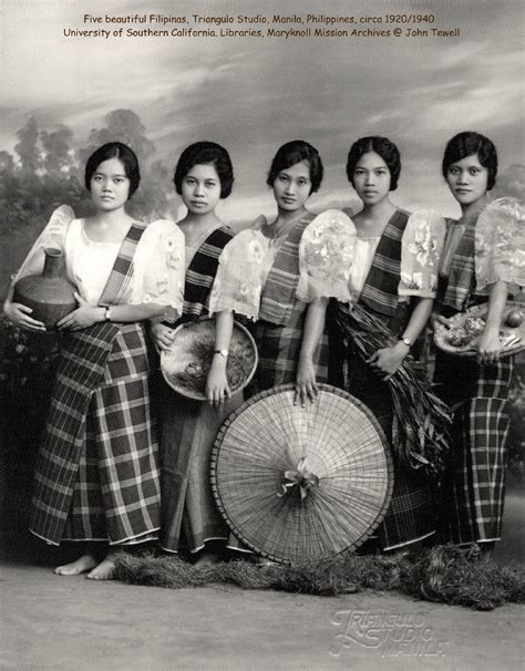 Traditional Filipino Fashion Captivating Old Photos