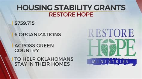 Restore Hope Distributes Over 700000 To Help End Homelessness In Tulsa