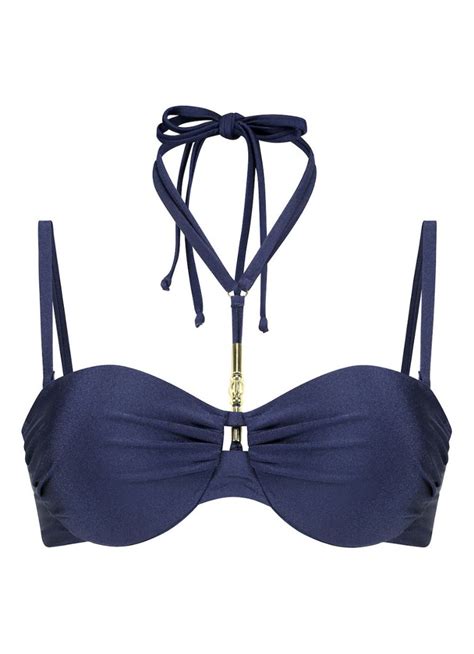 Hunkemöller Rhapsody Push Up Bandeau Bikinitop • Donkerblauw • De Bijenkorf