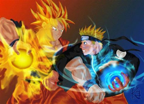 Goku Super Saiyan One Vs Naruto Sage Of Six Paths Mode