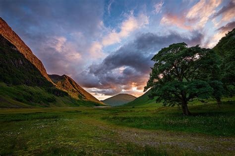 Glencoe Scotland Glencoe Sunset By Christian Thamm Around The