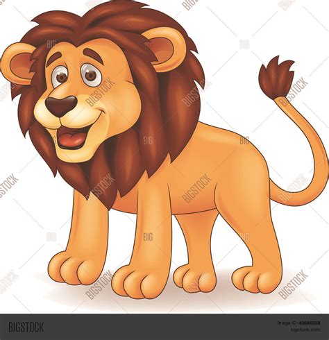 Lion Cartoon Character Vector And Photo Bigstock