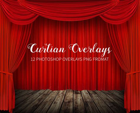 Curtain Overlay Stage Curtain Theatre Curtains Stage Etsy