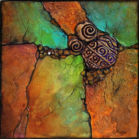 Carol Nelson Fine Art Blog Mixed Media Geologic Abstract Painting