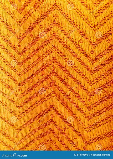 Orange Striped Woven Fabric Texture Background Stock Illustration