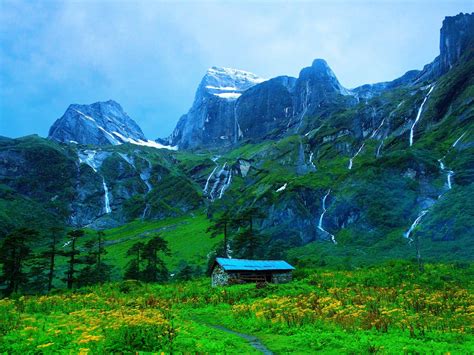 Landscape Nature Nepal Cabin Himalayas Mountains 1920x1440