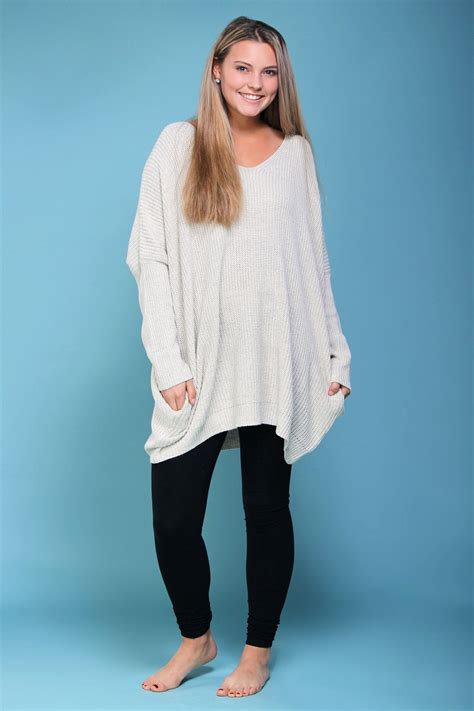 Oversized Tunic Sweater Super Cozy And Comfy Winter Style Oversize