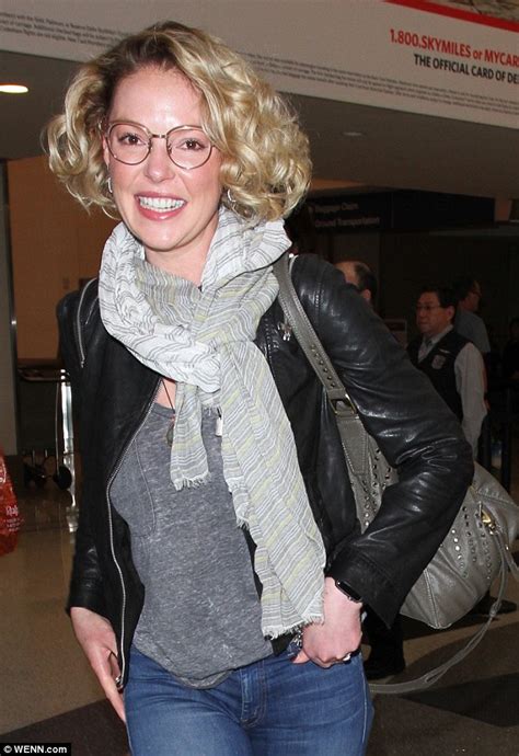 Katherine Heigl Shows Off Curly Hairstyle And Stylish Eyewear At Lax