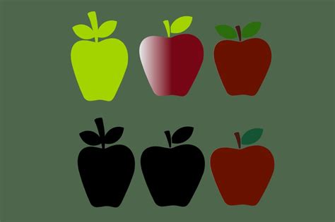 Apples Set Svg Vector Cut File Graphic By Hossaindipa34 · Creative Fabrica