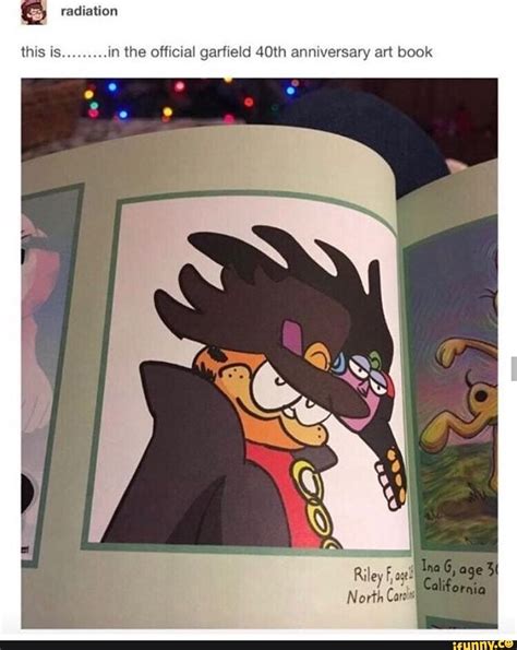 This Is In The Official Garfield 40th Anniversary Art Book