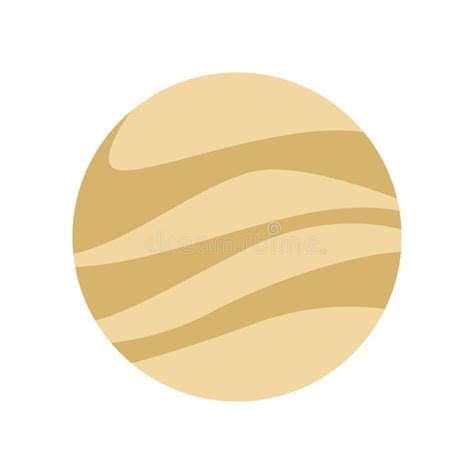 Jupiter Planet Icon Flat Design Stock Vector Illustration Of