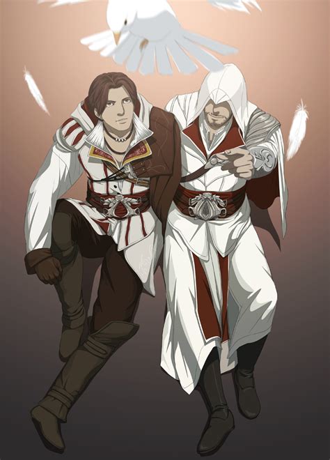 Ezio Auditore Da Firenze Assassins Creed And 2 More Drawn By Gb