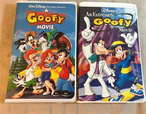 2 Disney Goofy Vhs Videos A Goofy Movie And An Extremely Goofy Movie