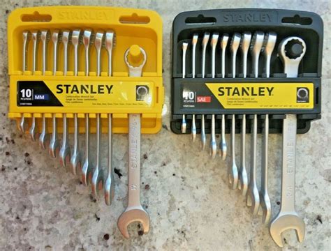 Stanley Combo 10pc Metric10pc Sae Combination Wrench Sets 20