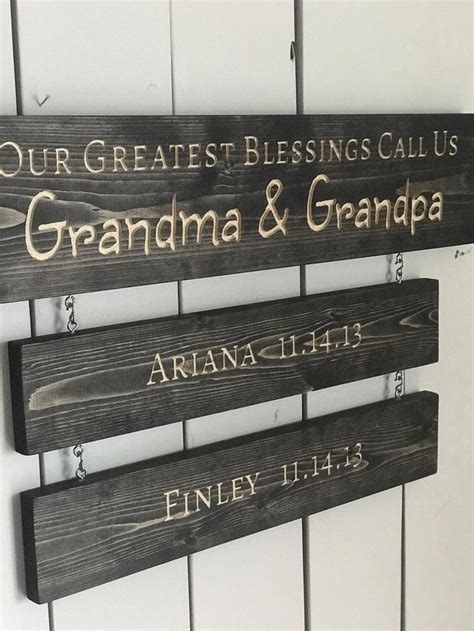 Grandchildren Custom Grandkids Personalized Sign Custom Etsy In 2020