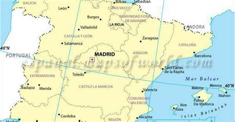 Coordenada GeogrÁfica De Madrid Longitud Y Latitud Brainlylat