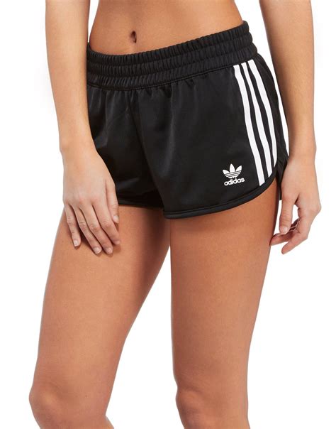Adidas Originals Synthetic 3 Stripes Poly Shorts In Black Lyst