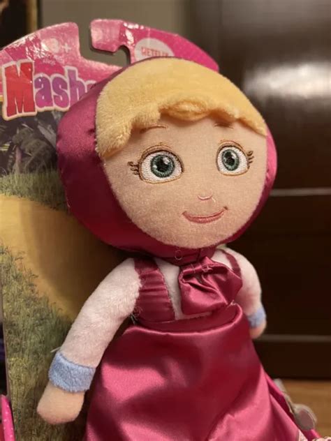 Masha And The Bear Masha Transforming Doll Plush Blue Pink Netflix Original New 1500 Picclick