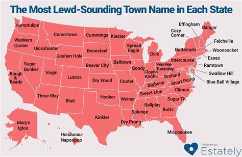 Town Names That Will Make You Fall Out Of Your Chair Daily Infographic