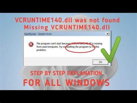 Solved How To Fix Msvcp Dll And Vcruntime Dll Missing In Windows How To Fix