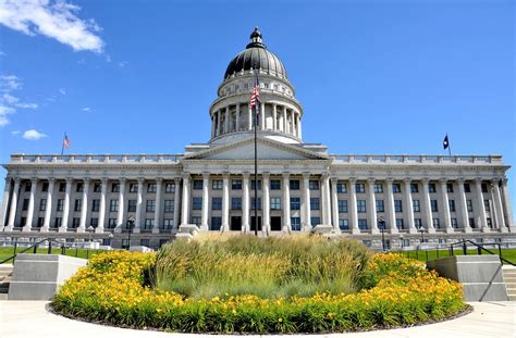 Utah State Capitol Building In Salt Lake City Utah