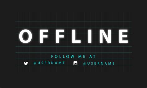 Glowing Twitch Banner And Panels Behance