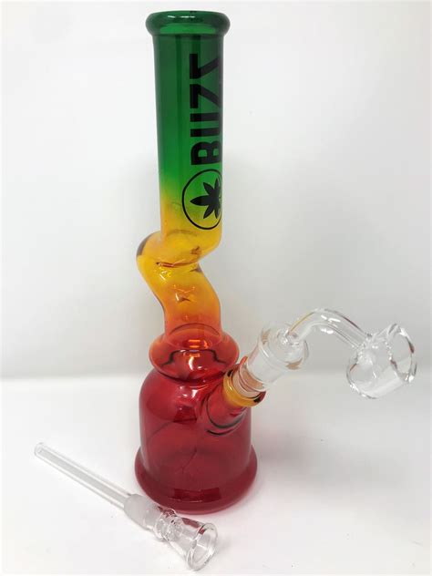 10 Best Quality Glass Water Zong Bong With Quartz Bucket And Herb Bowl