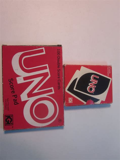 Vintage 1978 Complete Uno Card Game With Score Pad By Njdigfinds