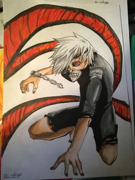 Draw Kaneki Ken Tokyo Ghoul By 0 Ichigo On Deviantart