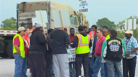 Longshoremen Go On Strike At Port Of Baltimore