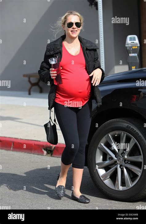 Heavily Pregnant Teresa Palmer Leaving A Gym In West Hollywood Wearing A Bright Red Cropped Top