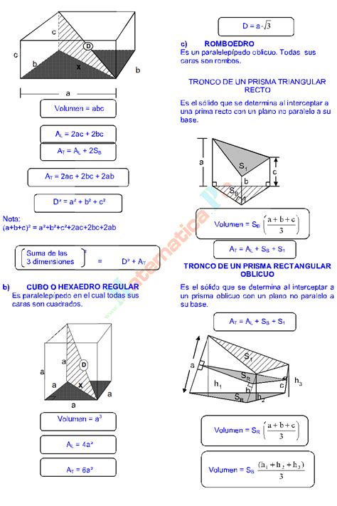 Prisma Y Piramide Problemas Resueltos Geometr A Del Espacio Pdf