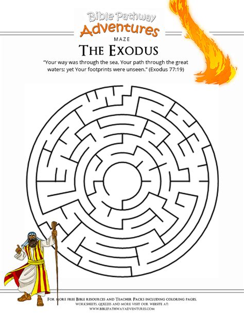 The Exodus Activity Book Beginners Sunday School Mazes Bible Mazes