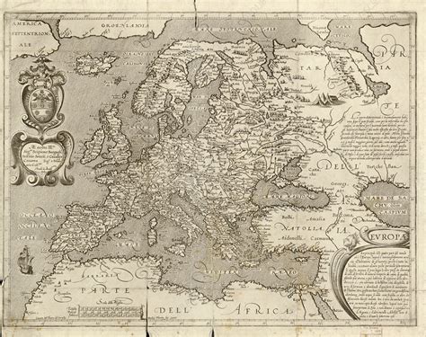 Map Of Europe 1600 Stock Image E0560091 Science Photo Library