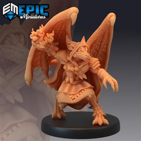 Winged Kobold Hd Miniature For Tabletop Dandd Pathfinder And Etsy