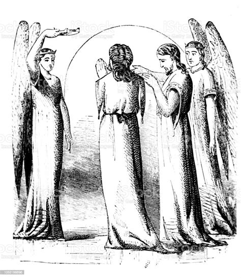 Angels In Heaven From A Pilgrims Progress Stock Illustration Download