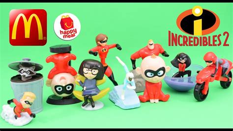 2018 The Incredibles 2 Mcdonald S Happy Meal Toys Full Set Youtube
